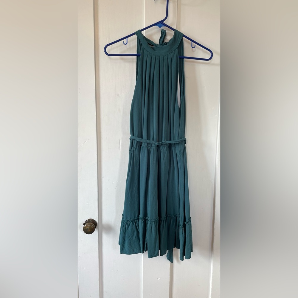Solid Teal Dress